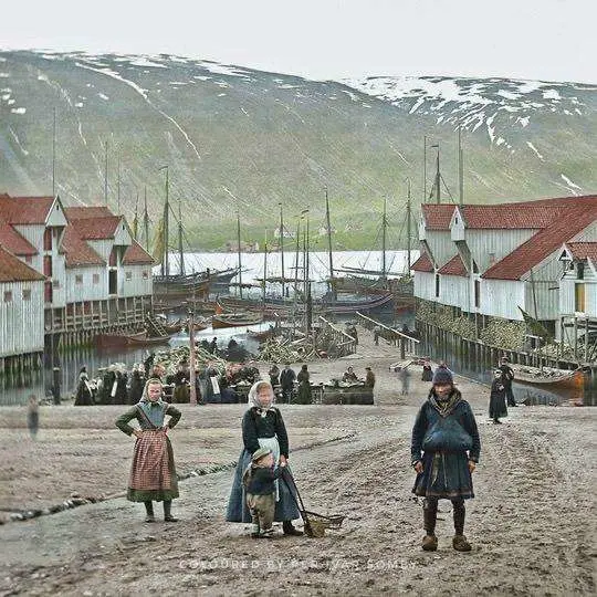 The main square of Tromsø, Norway,…